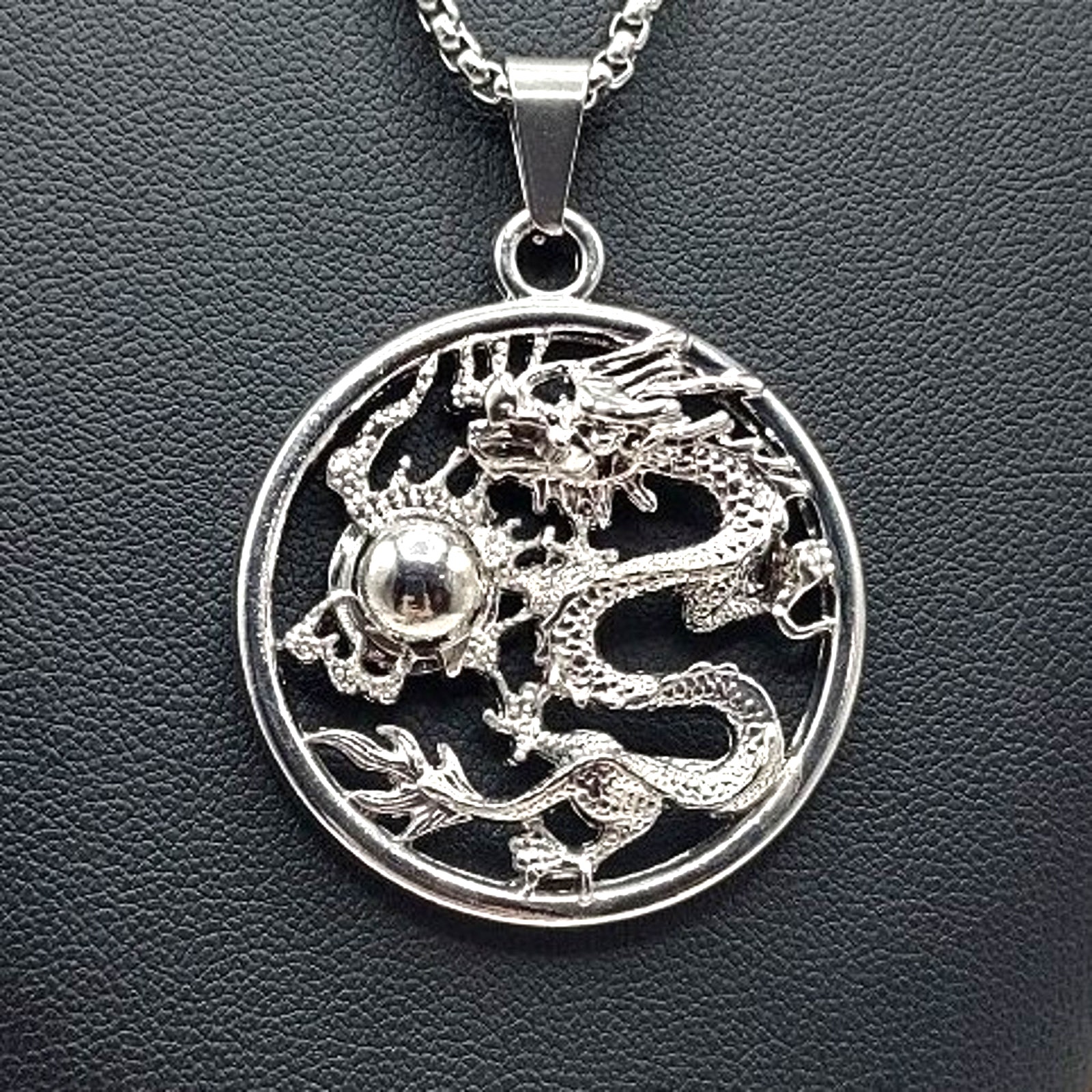 Stainless Eastern Chinese Dragon Necklace Zodiac Birthday Fashion Gift New 61$